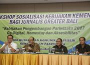 Workshop Sosialisasi Kebijakan Kemenpar bagi Media Greater Bali