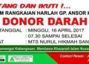 Ansor Kutim Akan Gelar Donor Darah dan Lomba Mewarnai untuk Anak TK