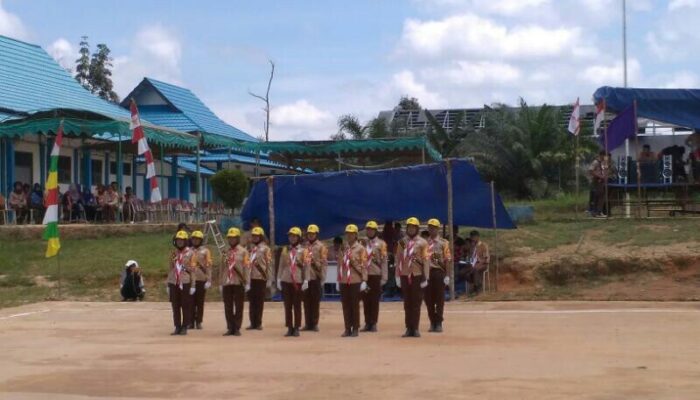 Sambut HUT ke-6 Gudep Awang Long Putri Aji Adakan Lomba PBB Variasi