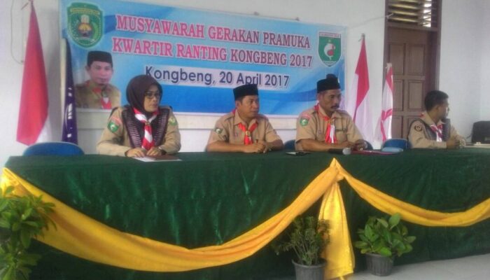 Kak Sumino Nahkodai Gerakan Pramuka Kwartir Ranting Kongbeng 2017 -2022