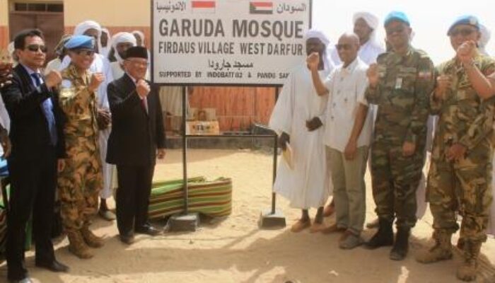 Pasukan Garuda Darfur Resmikan Masjid di Sudan