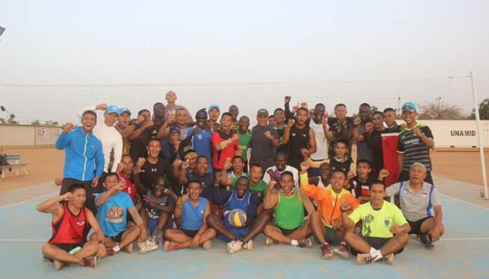 Jalin Keakraban, Prajurit TNI dan Tentara Senegal Uji Tanding Bola Voli