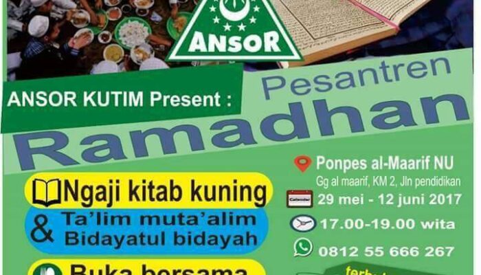 GP Ansor Kutim Akan Adakan Ngaji Bareng Kitab Kuning Selama Ramadhan
