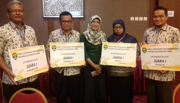 4  Wakil Kutim Juara Lomba Guru, Kepsek, dan Pengawas Berprestasi Tingkat Provinsi
