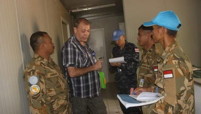 Tim COE Unamid Inspeksi Perlengkapan Kontingen Pasukan Garuda di Sudan