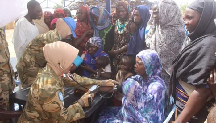 Pasukan Garuda Bantu Masyarakat Desa Krinding di Sudan