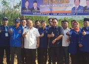 Bupati Ismunandar Letakkan Batu Pertama Kantor Sekretariat Nasdem Kutim