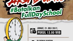 10 Ribu Massa Akan Turun Jalan Tolak Full Day School