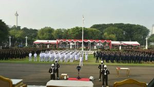 Panglima TNI Tinjau Geladi Bersih Upacara Prasetya Perwira TNI-Polri