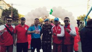 Kebersamaan Satgas MPU TNI Konga dengan Warga Lebanon dalam Peringatan “Army Day”  