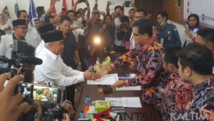 Isran-Hadi Resmi Daftar Pilgub Kaltim 2018