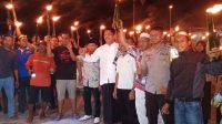 Teluk Pandan Sambut Hari Raya Idul Adha 1440 H Dengan Konvoi Kendaraan dan Pawai Obor