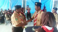 Kades Bumi Rapak Berikan Tanah Hibah Untuk Kegiatan Pramuka Kwarran Kaubun