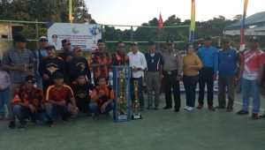 Salah Satu Tim Hanya Dengan 4 Pemain Pada Turnamen Bola Voli Antar Club Se- Sangsaka-Kaukar