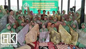 PERSIT KODIM 0909/SGT Melaksanakan Kegiatan Pelatihan ECOPRINT dan SHIBORI Untuk Mengasah Keterampilan Disela-sela Kesibukan