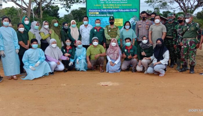 Pemerintah Kecamatan Sandaran Terus Tingkatkan Vaksinasi Dan Mengandeng Pihak Perusahaan Setempat